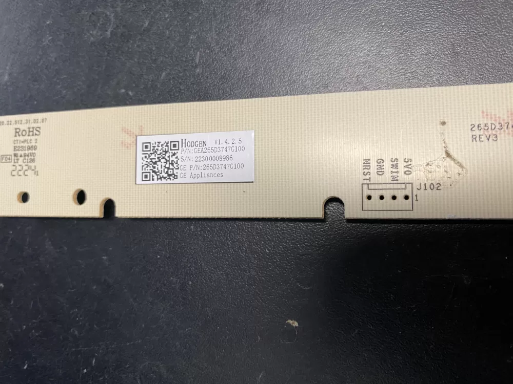 GE 265D3747G100 Dishwasher Control Board AZ22689 | BK929