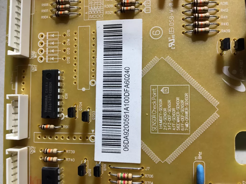 Samsung DA92 00591A DA94 02663A Refrigerator Control Board AZ44087 | NR1758