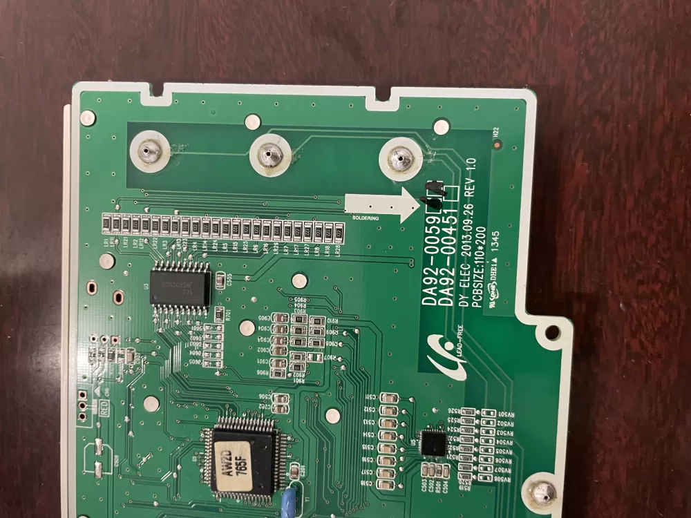 Samsung DA92-00596A Refrigerator Dispenser Control Board AZ46727 | KM1283