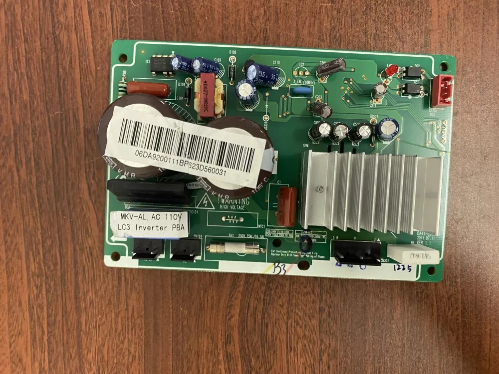 Samsung DA92-00111B Refrigerator Inverter Control Board