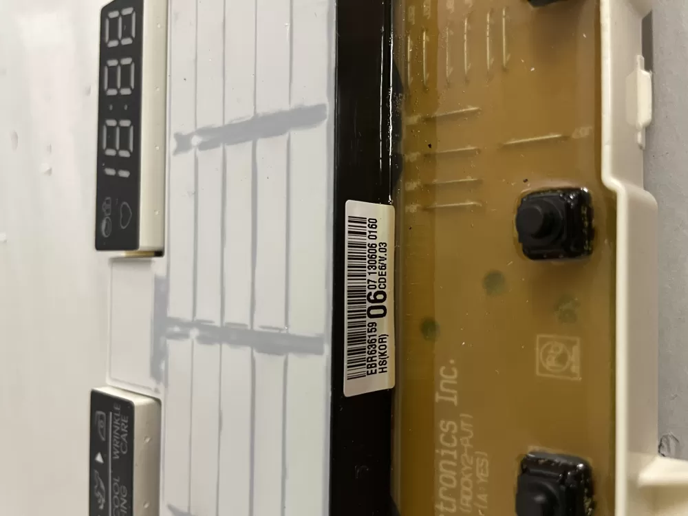LG EBR63615906 Dryer Control Board AZ204835 | Smv912