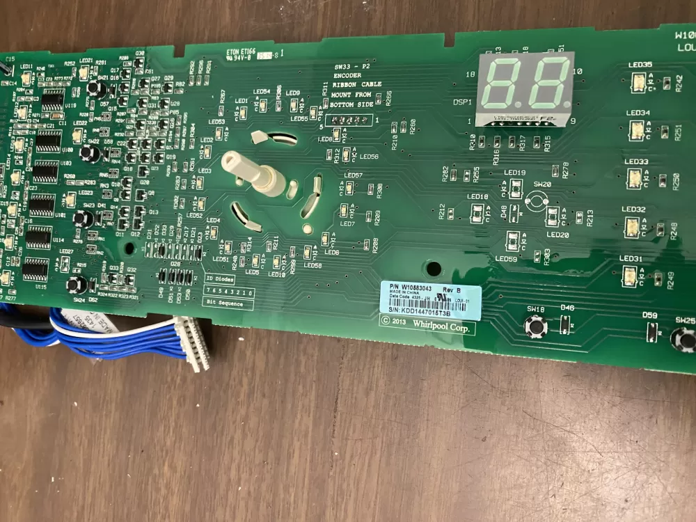 Whirlpool Kenmore W10583043 Washer Control Board Interface AZ96847 | BK35