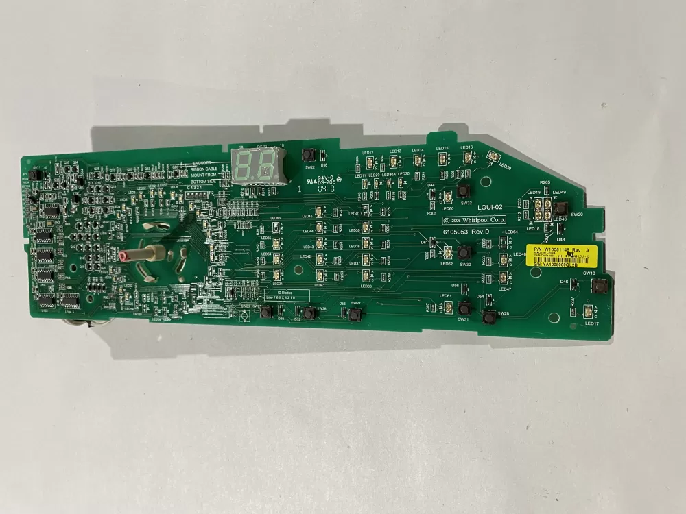 Whirlpool W10051149 WPW10051149 PS11748073 Washer Control Board