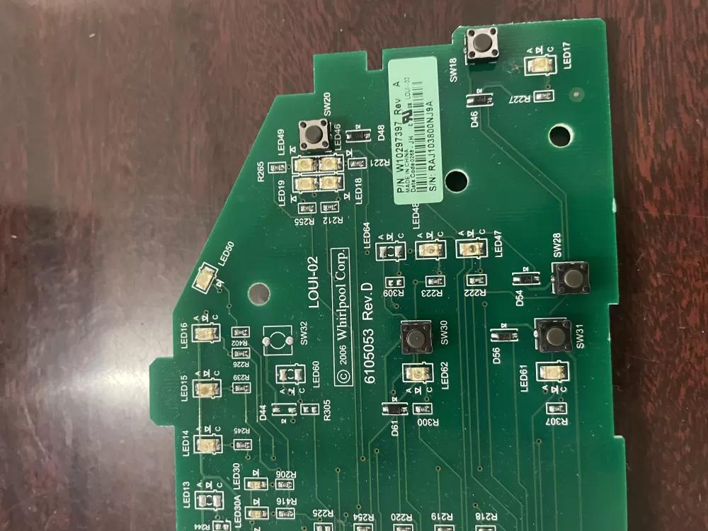 Whirlpool W10297397 WPW10297397 Washer Control Board AZ37074 | KM91