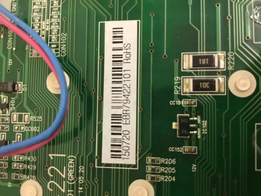 LG Kenmore EBR79422101 Refrigerator Control Board Dispenser AZ31807 | NR1674