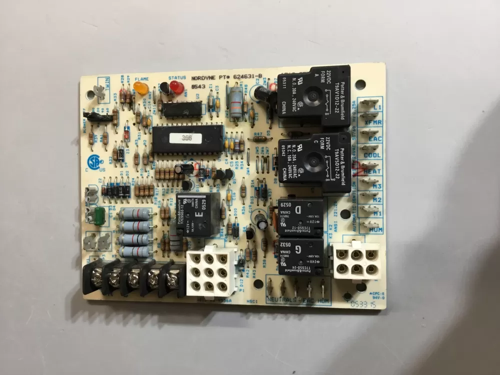Nordyne 624631-B  1017-83-9559A Furnace Control Board