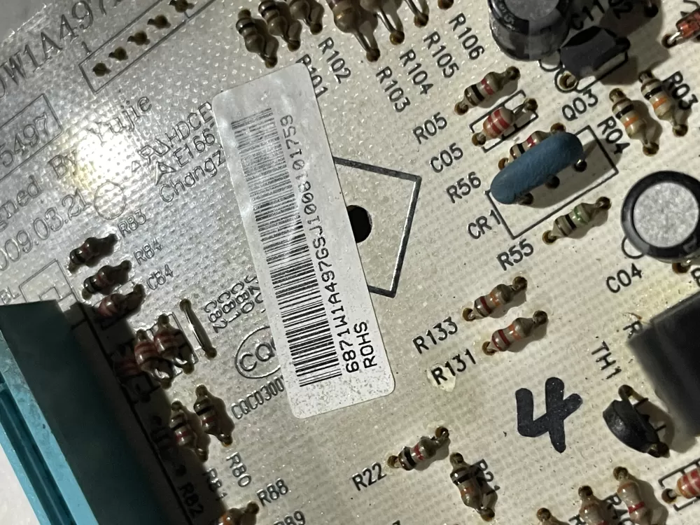 LG 6871W1497GS Microwave Control Board AZ189334 | Wm856