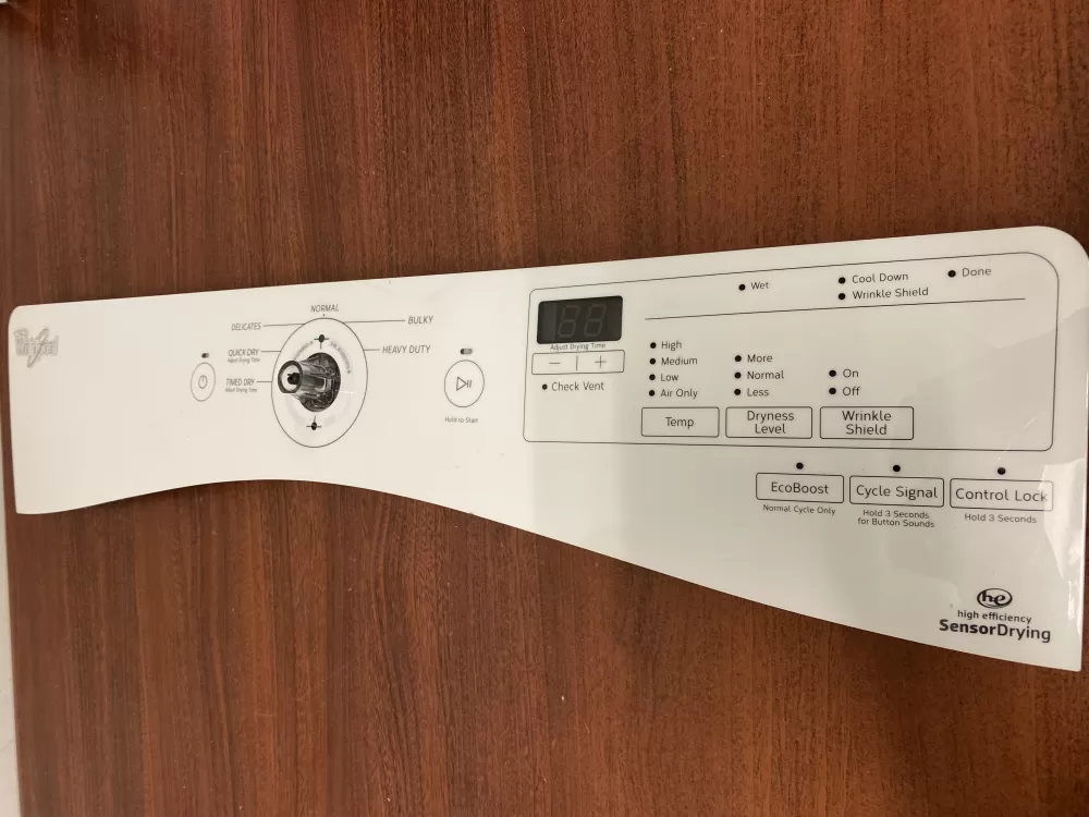 Whirlpool W10919209 W10825128 Dryer Control Board Panel