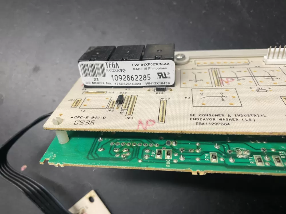 GE 175D5261G023 EBX1129P004 WH12X10439 Washer Control Board AZ17244 | BK985
