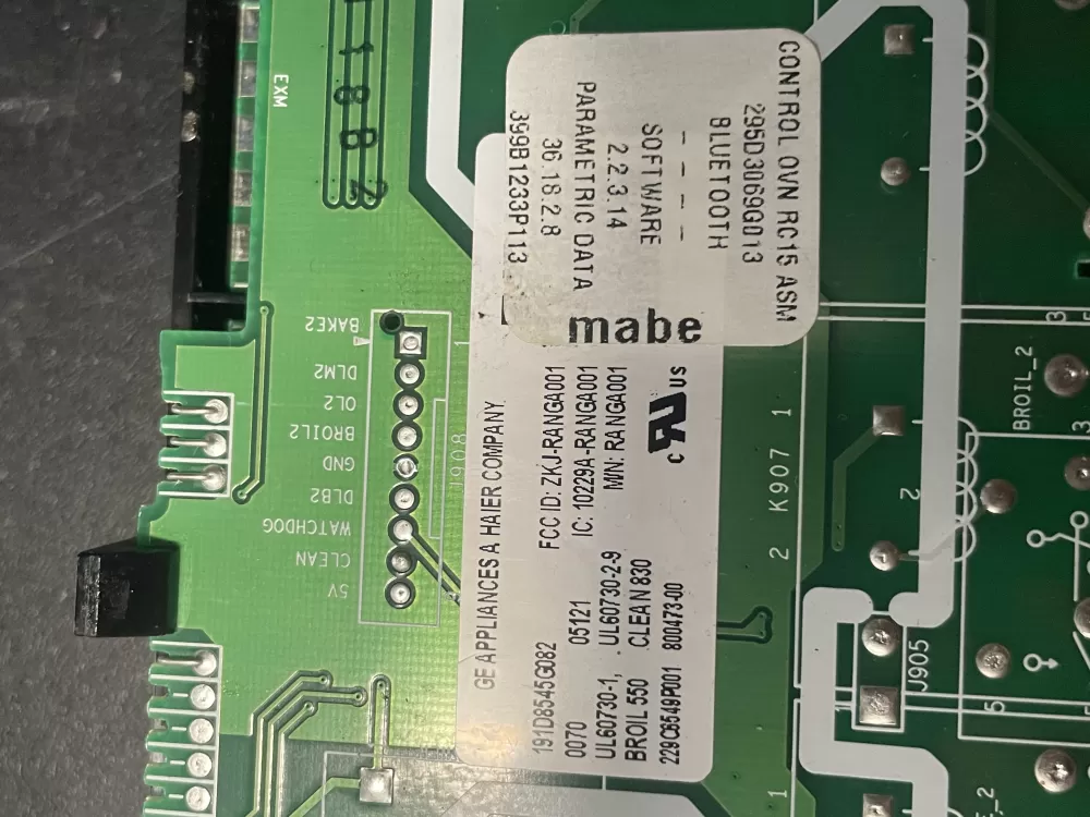 GE 191D8545G082 Oven Range Display Control Board AZ10930 | 1311