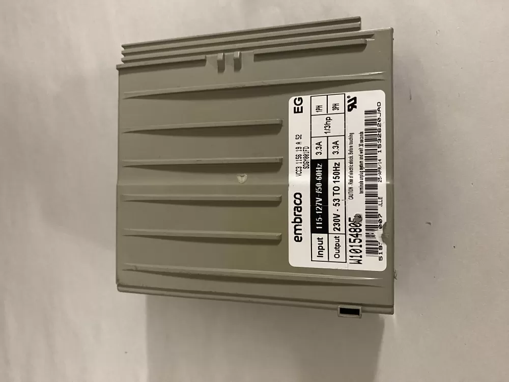 Kenmore  Whirlpool  Maytag  Jenn-Air WPW10154805  AP6015864  W10154805  519306007  4441189  PS11749145 Refrigerator Inverter Control Board