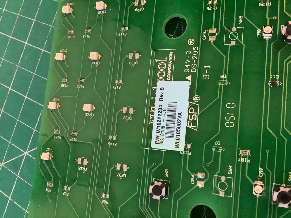 Whirlpool W10222204 C Dryer Control Board