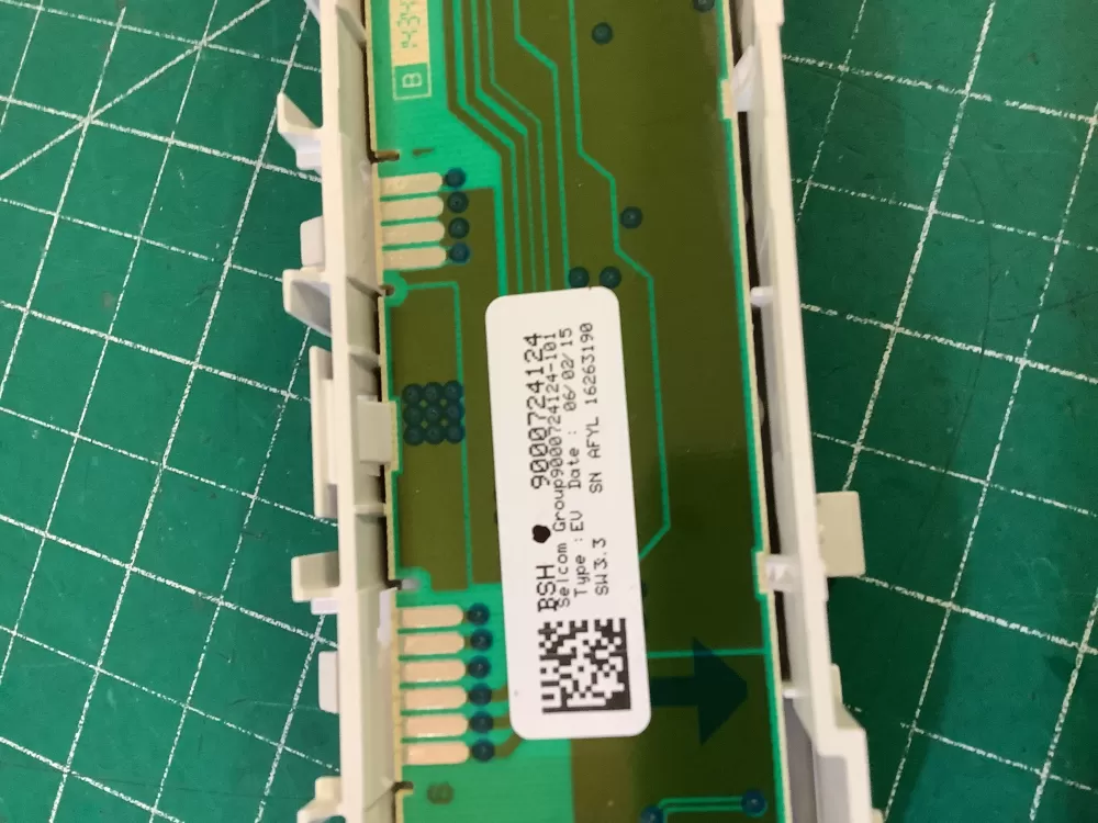 Bosch Dishwasher Control Panel - Part# 9000724124 AZ206618 | NR1115