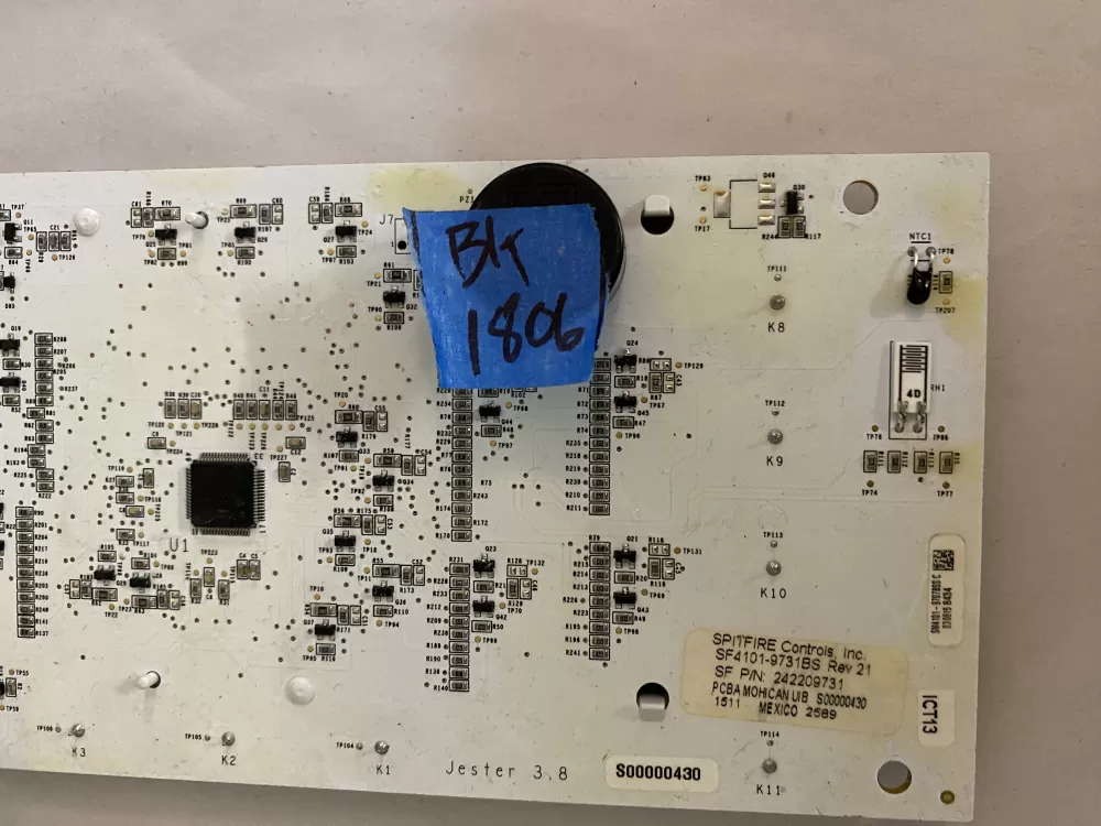 Frigidaire 242209731 Refrigerator Display Control Board AZ110638 | BK1806