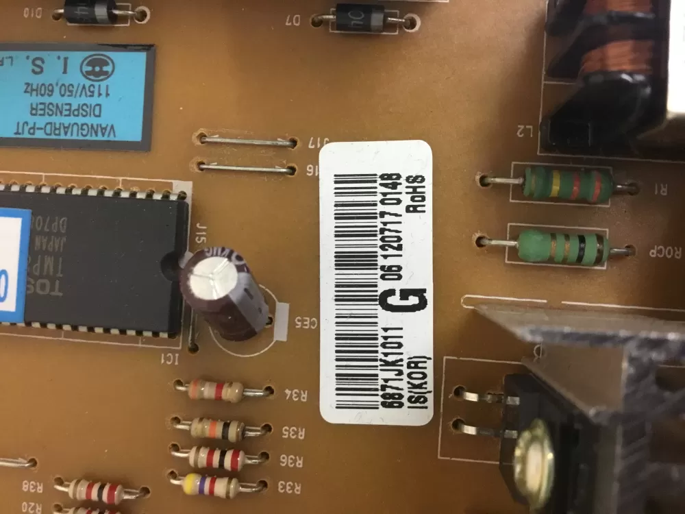 Kenmore LG 6871JK1011A Refrigerator Main Control Board AZ28997 | NR81
