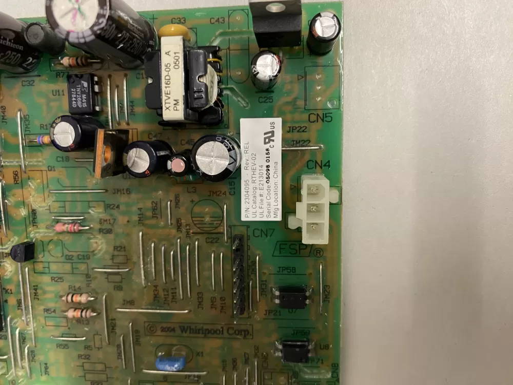 Whirlpool WPW10135090 Refrigerator Main Control Board AZ216273 | BK1716