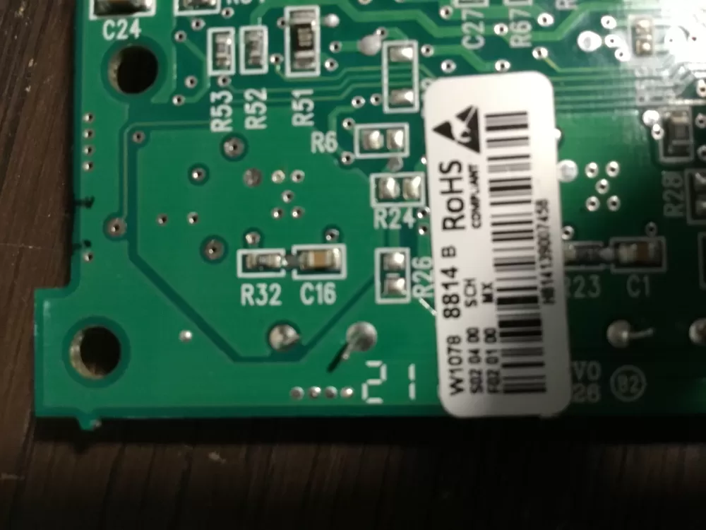 Whirlpool KitchenAid W10676677 Refrigerator Control Board AZ38545 | NR1464