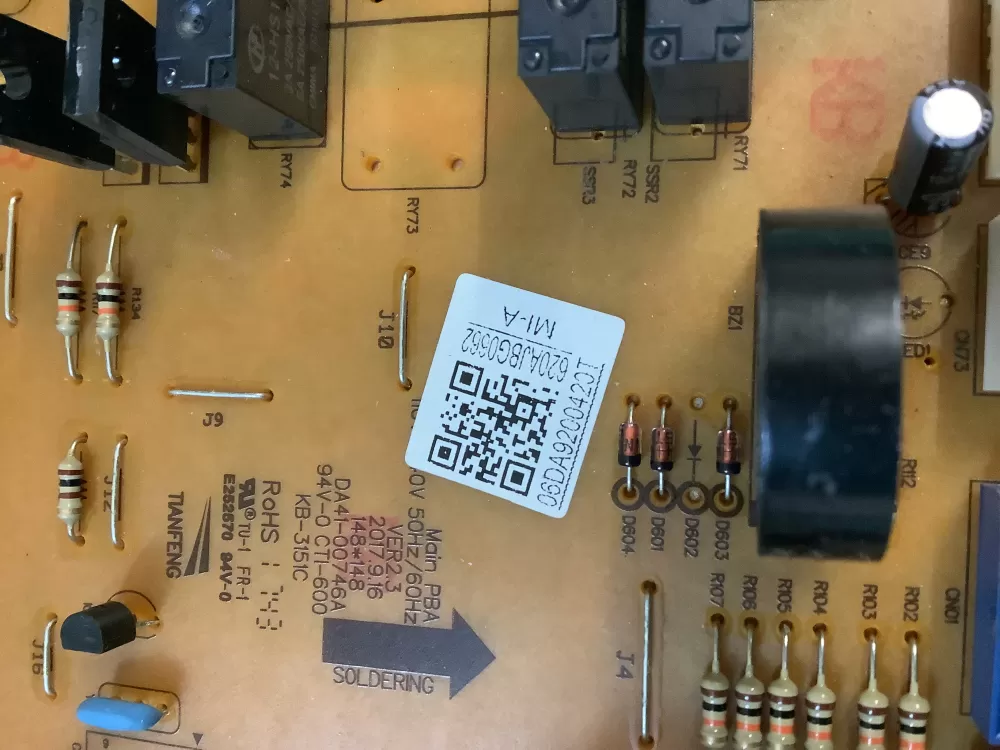 Samsung DA92 00420T DA9200420T Refrigerator Control Board AZ217269 | NR1791