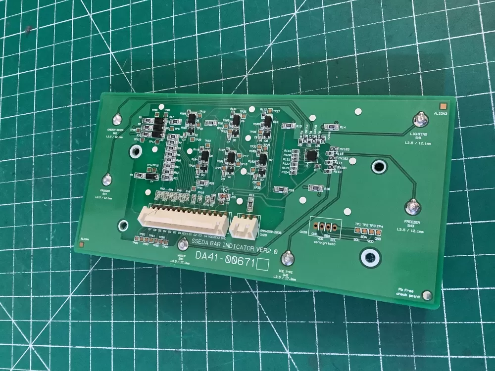 Samsung DA41-00671 Refrigerator Control Board AZ192189 | NR607