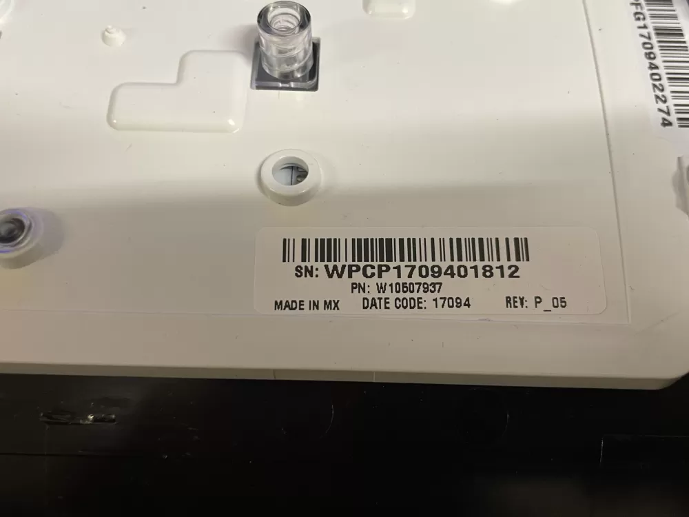 Whirlpool Cabrio W10507937 Washer Control Panel AZ102535 | Wmv193