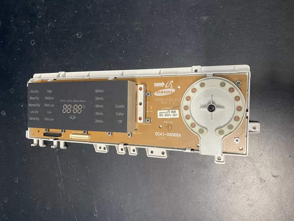 Samsung DC41-00066A Washer Control Board