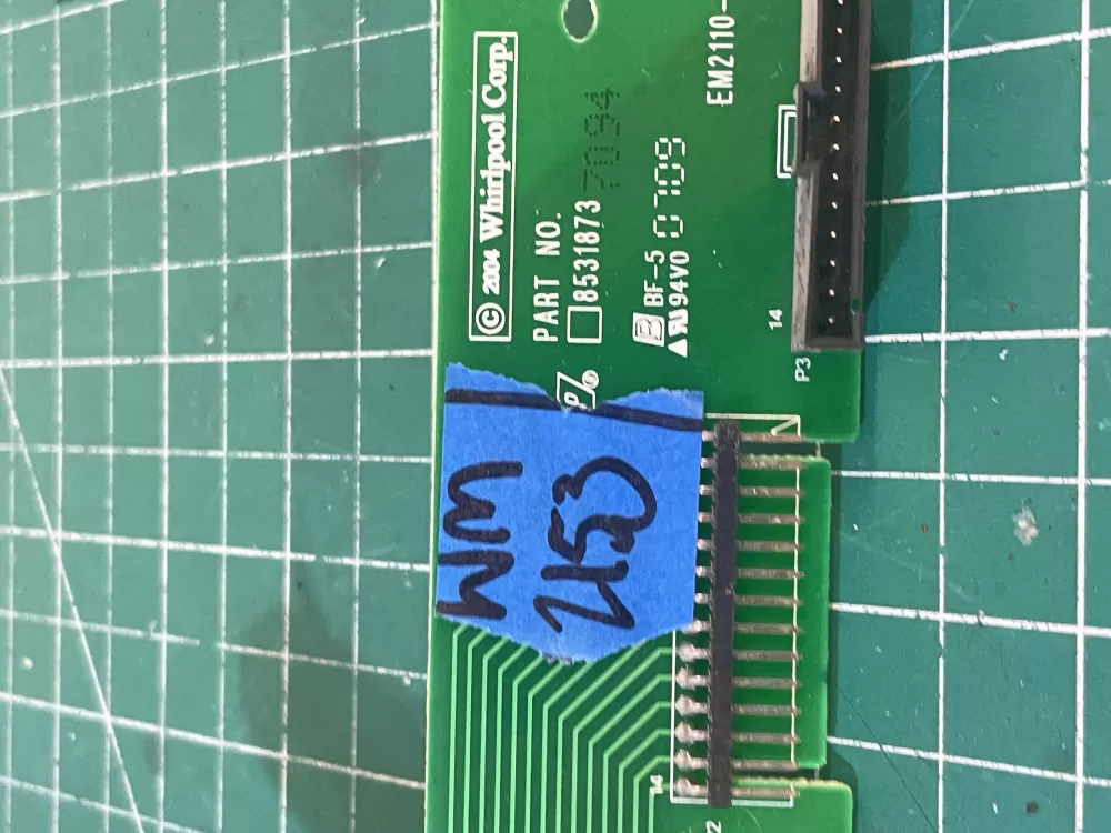 KitchenAid 8531873 Dishwasher Control Board Interconnect AZ200792 | Wm2153