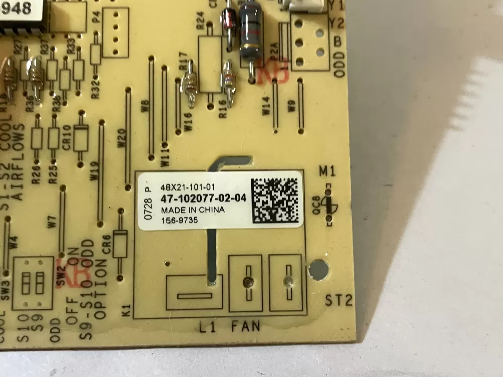 Rheem Air Handler Control Board 47-102077-02-04 156-9735 AZ110661 | Wm229