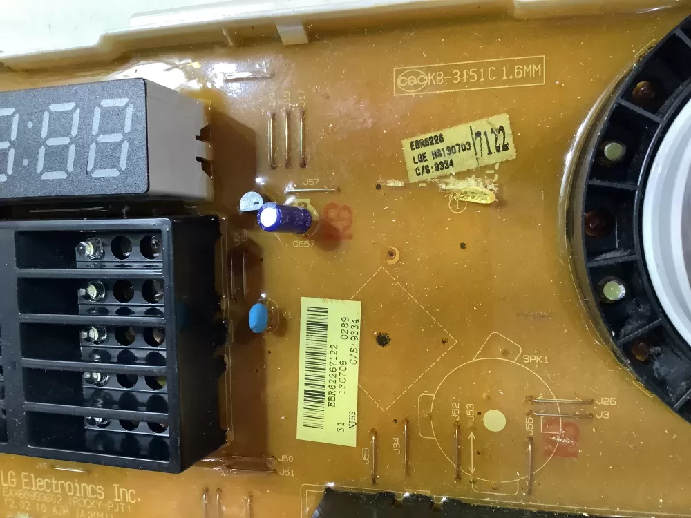 LG EBR62267115 EBR62267118 EBR62267128 Washer Control Board AZ188593 | ZCV867