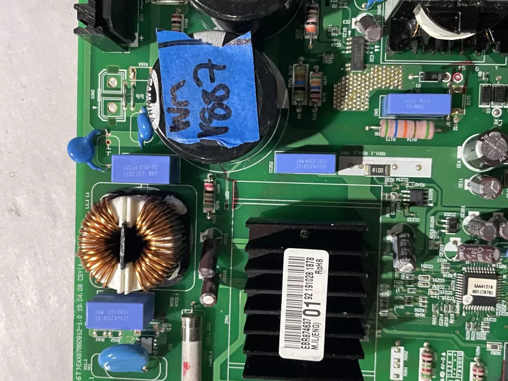 LG Refrigerator EBR87463701 Main Control Board AZ201238 | Wmv887