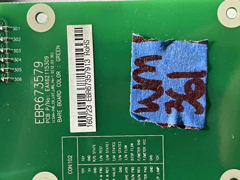 LG EBR67357913 MBN38026801 Refrigerator Control Board AZ40026 | Wm361