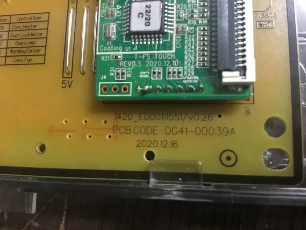 Samsung DG41-00039A Range Oven Control Board AZ16383 | NR29