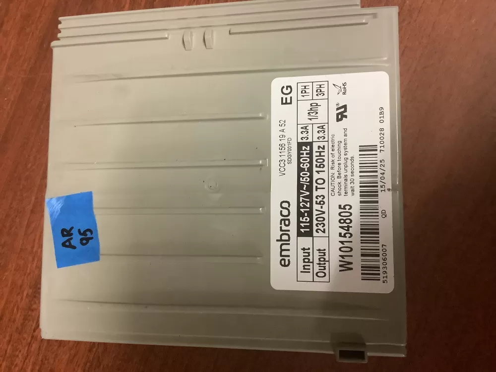 Whirlpool W10154805 Refrigerator Inverter Control Board AZ197424 | AR95