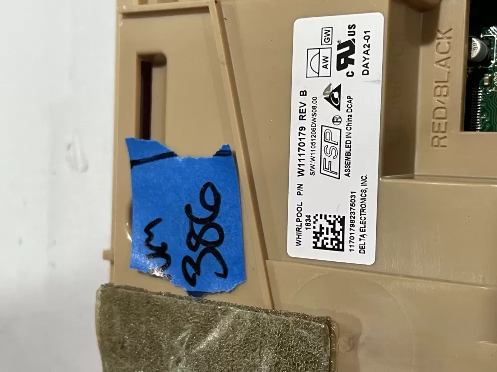 W10904714 W11087207 W11170179 Dishwasher Control Board AZ185680 | Wm386