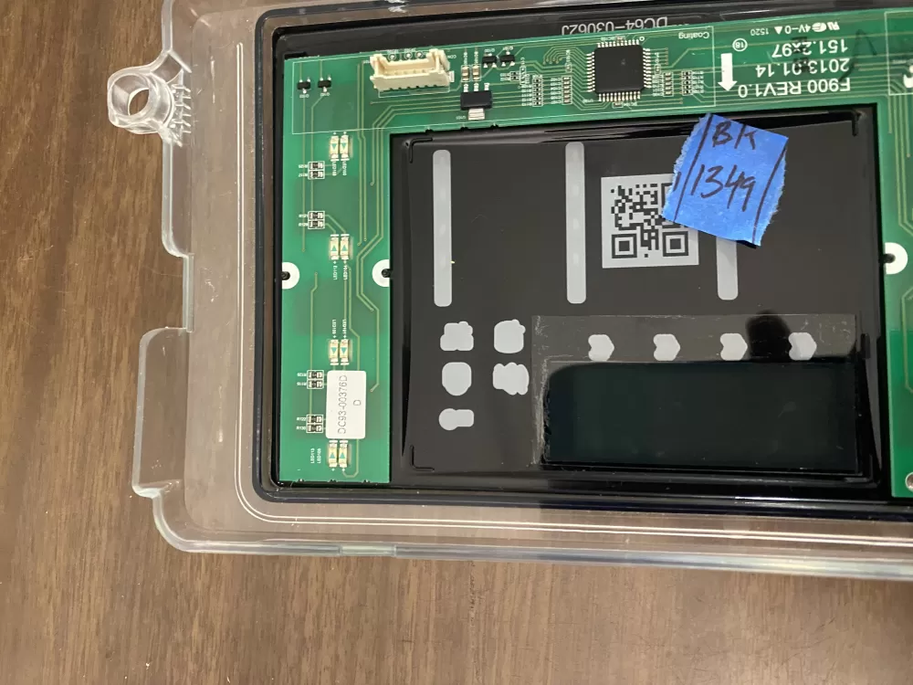 Samsung DC92-01607J DC94-06643A Dryer UI Control Board  AZ80926 | BK1349