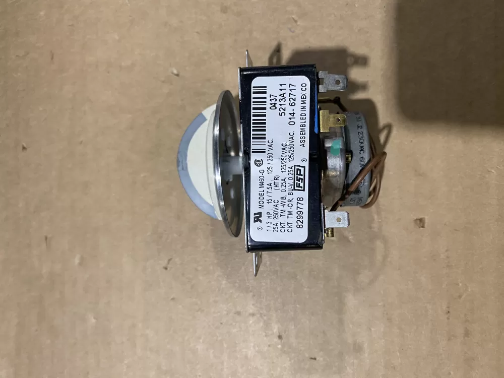 Whirlpool  Kenmore  Inglis  Estate  Amana WP8299778  AP6012586  8299778  909729  PS11745796 Washer Timer