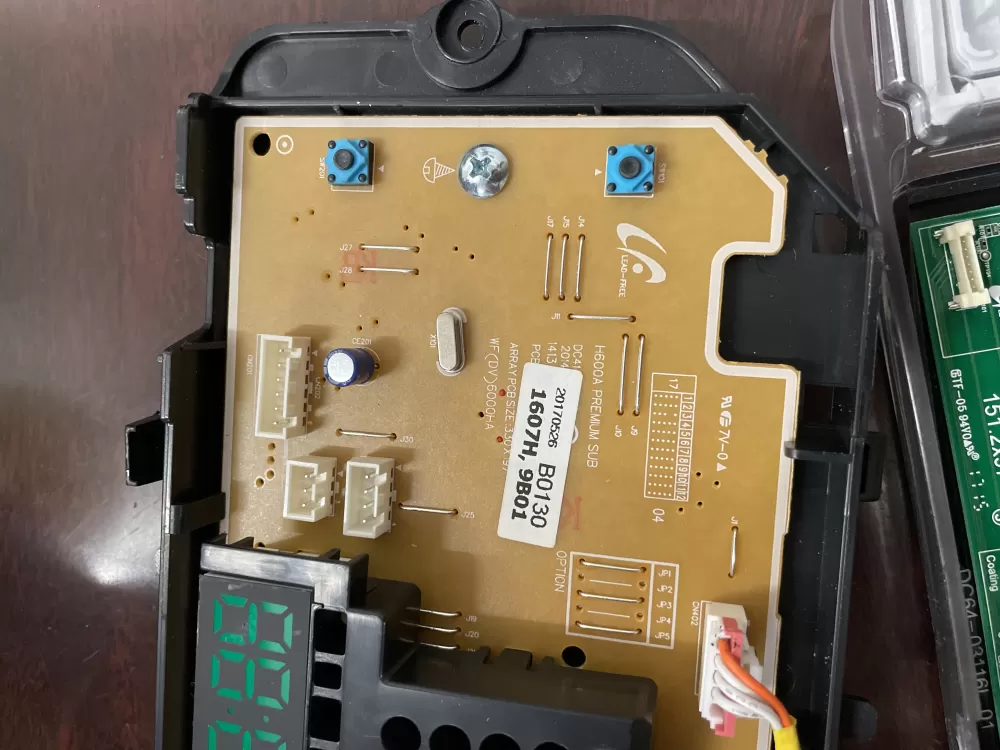 Samsung DC92 01607H DC9201607H Dryer Control Board Interface AZ53150 | KMV523