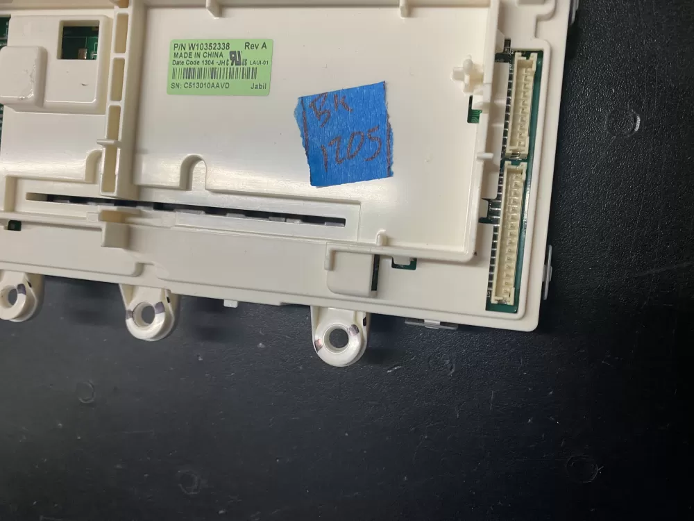Whirlpool W10352338 Washer Control Board Interface AZ24085 | BK1205