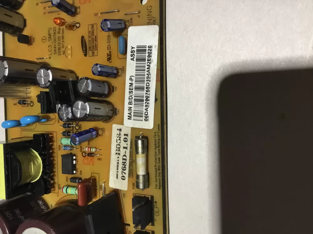 Samsung DA92 00768D Refrigerator Control Board Inverter AZ158178 | BG160