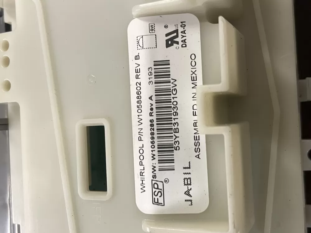 Whirlpool W10598286 Dishwasher Control Board AZ37386 | Wm450