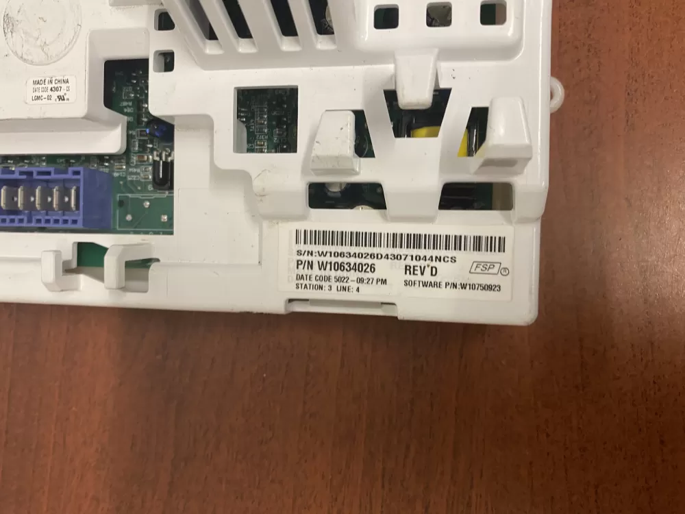 Whirlpool AP5951723 W10634026 PS10056798 Washer Control Board AZ45639 | BK1773