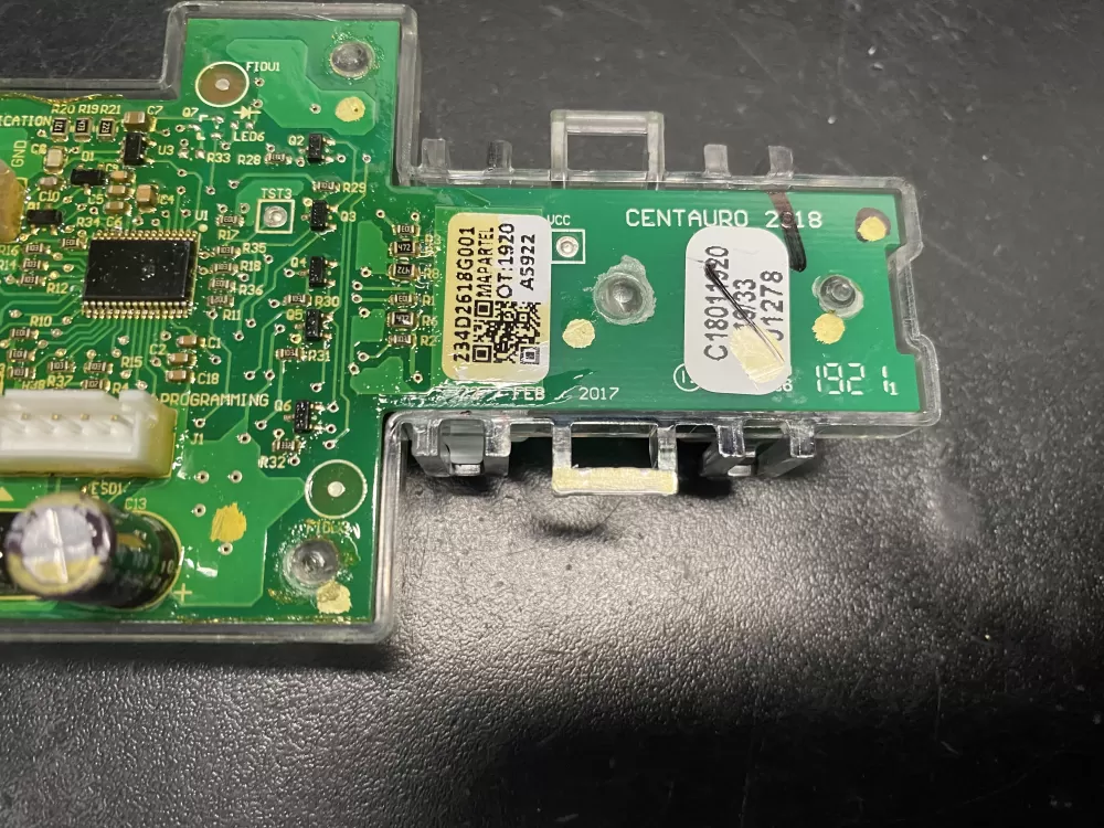 GE 234D2618G001 WE04X27284 Dryer Control Board AZ12832 | BK749