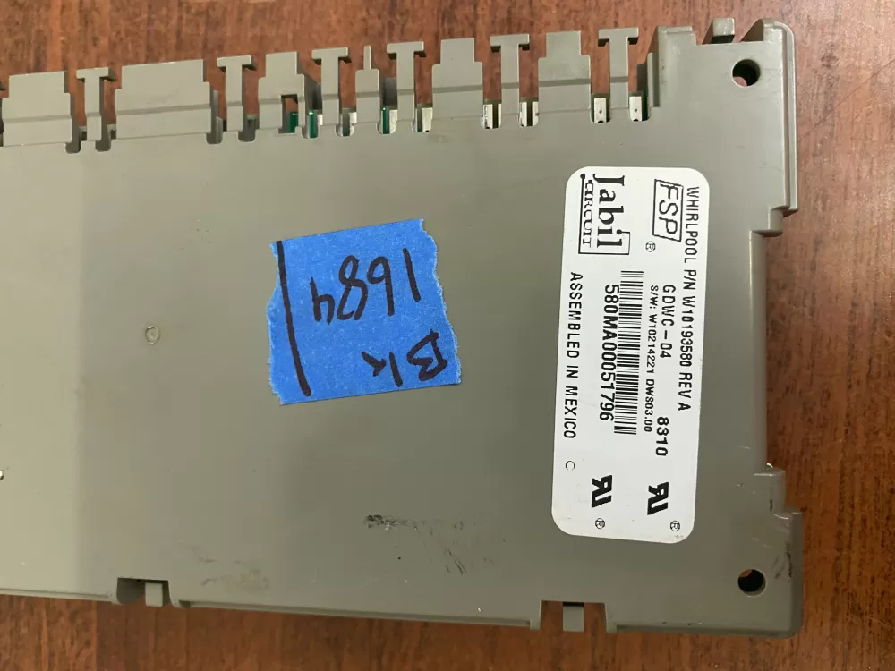Whirlpool KitchenAid W10056352 Dishwasher Control Board AZ33364 | BK1684