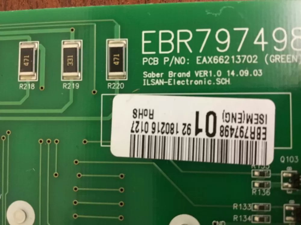 LG Kenmore EBR79749801Refrigerator Dispenser Control Board AZ28291 | NR1510