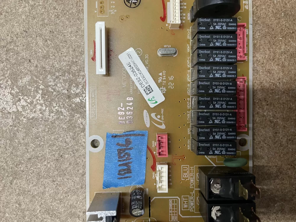 Samsung DE92 03624E Microwave Control Board Panel AZ22723 | KM1596