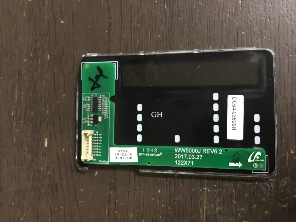 Samsung DC64-03829B Dryer Display UI Control Board AZ11924 | NR541