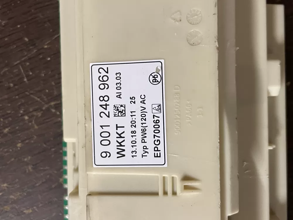 Bosch 9001248962 EPG70067 Dishwasher Power Control Module AZ48625 | Wm1789