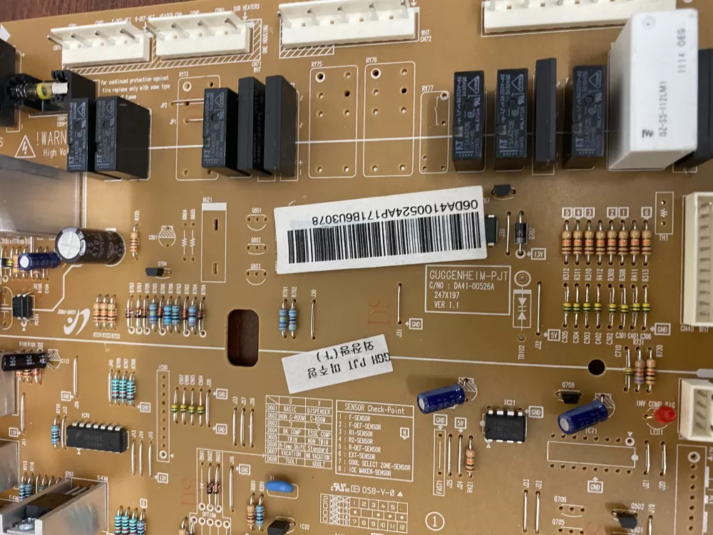 Samsung DA41-00524A DA41-00526A Refrigerator Control Board AZ37175 | BK56