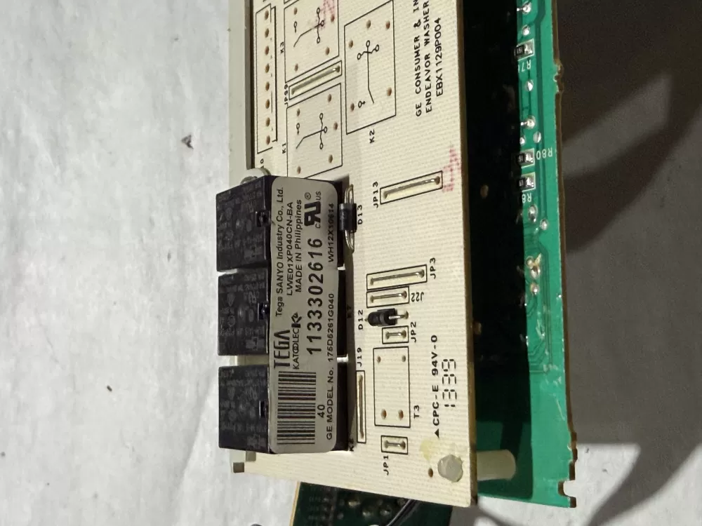GE 175D5261G040 EBX1129P004 WH12X10614 Washer Control Board AZ211793 | KM340