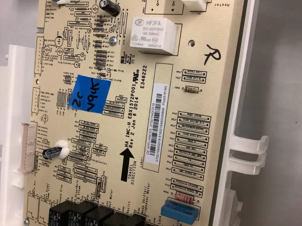 GE 275D1543G018 EBX1572P001 E348222 Washer Control Board AZ212579 | ZCV945