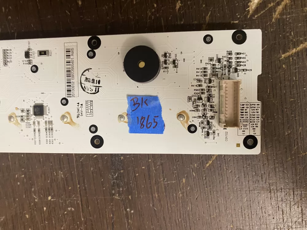 LG EBR72955401 Refrigerator Control Board AZ52650 | BK1865